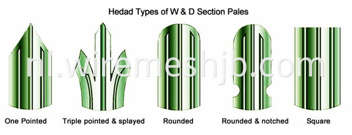 W Type And D Type Palisade Fence